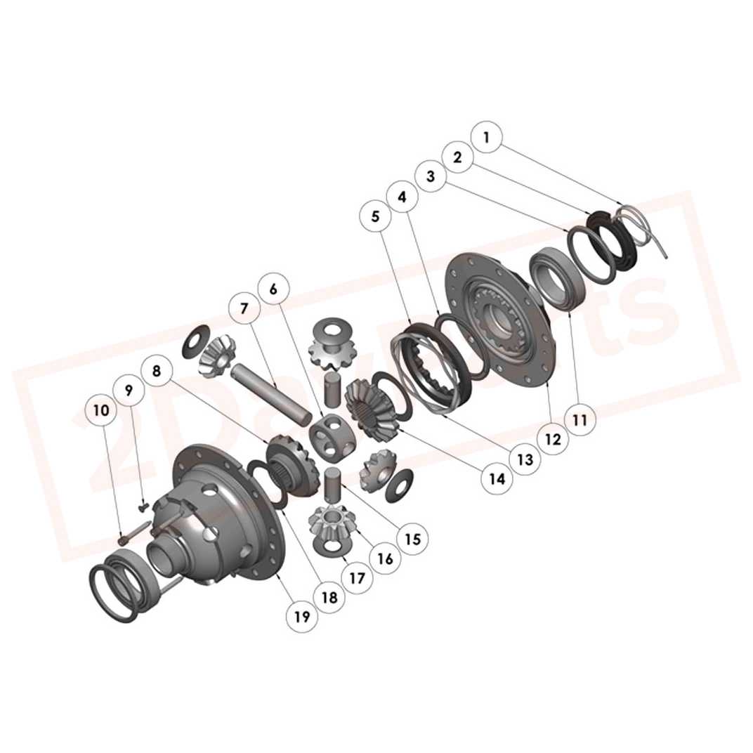 Image 2 ARB Airlocker Dana44 30Spl 3.92&Up Front AIR LOCKERS for Chevrolet K10 1975-1977 part in Differentials & Parts category