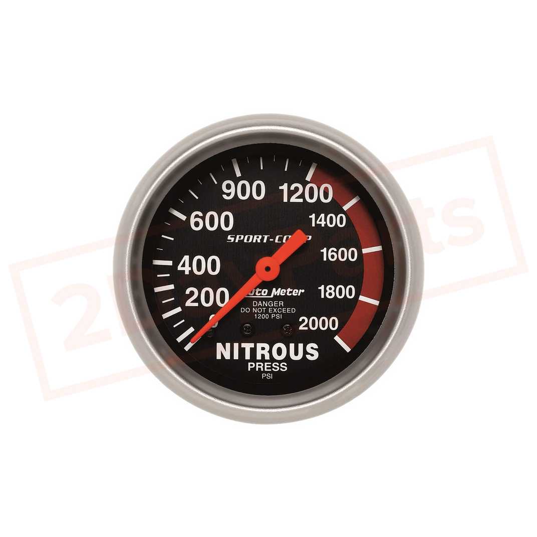 Image AutoMeter Gauge Nitrous Press AUT3428 part in Gauge Sets & Dash Panels category