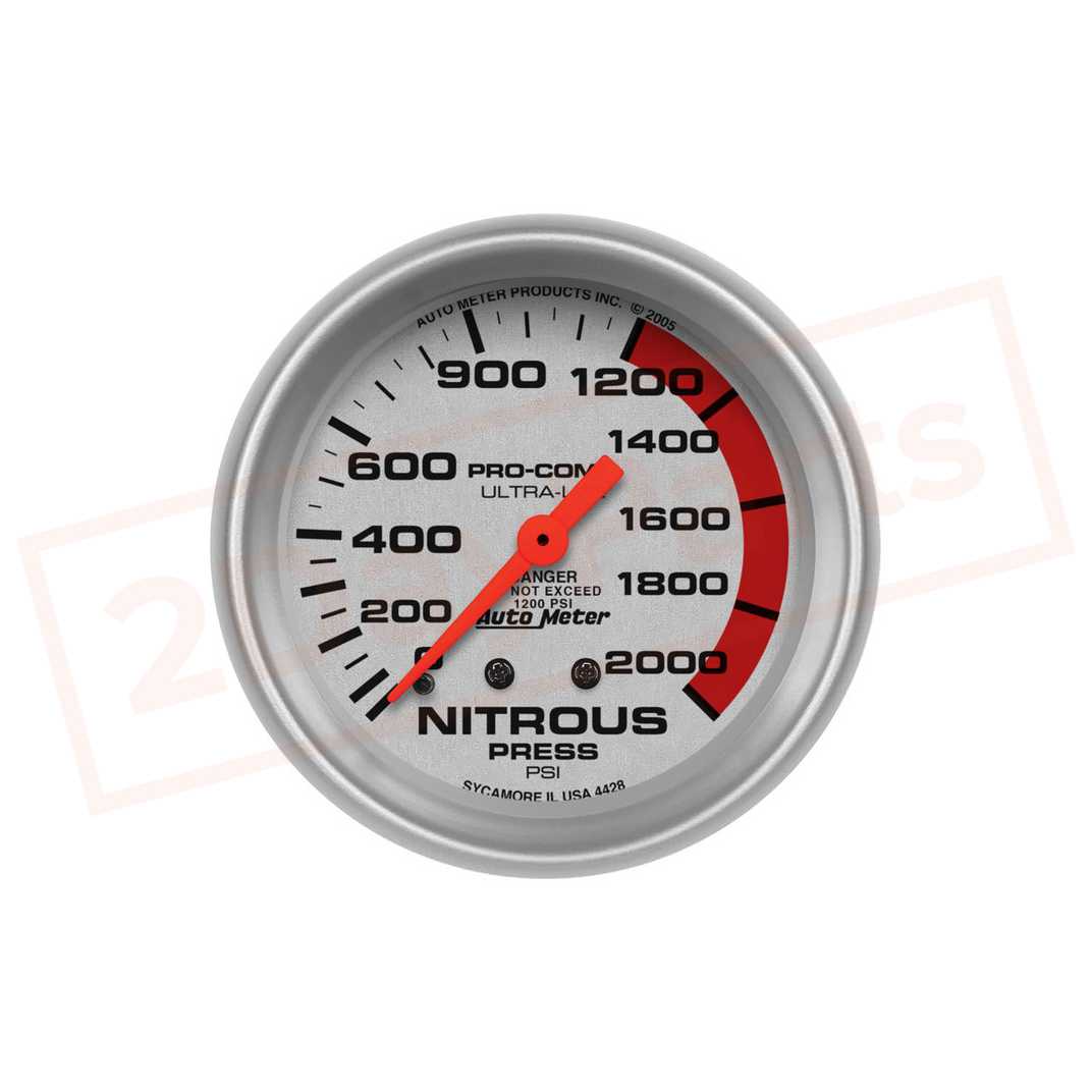 Image AutoMeter Gauge Nitrous Press AUT4428 part in Gauge Sets & Dash Panels category