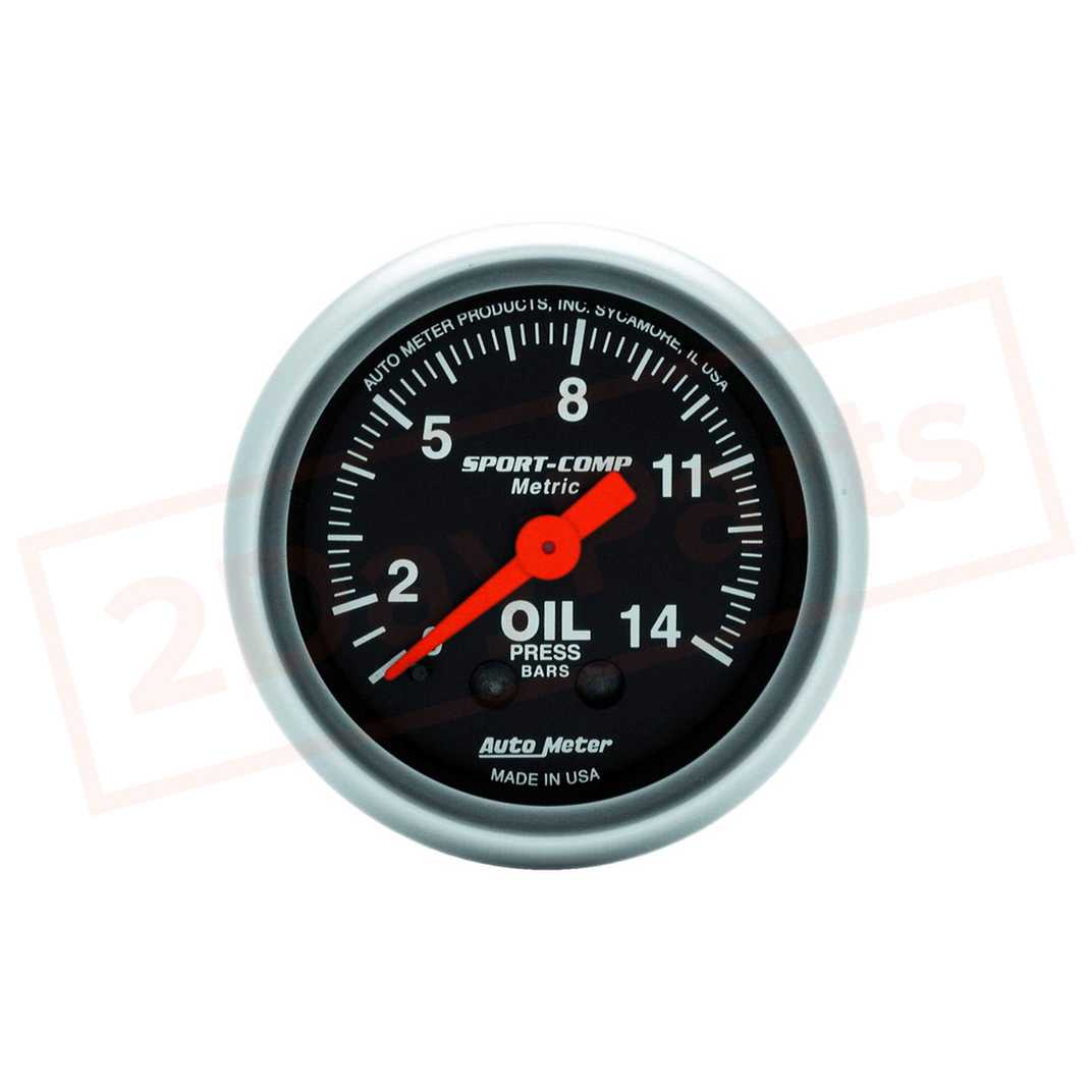 Image AutoMeter Gauge Oil Press AUT3322-J part in Gauge Sets & Dash Panels category