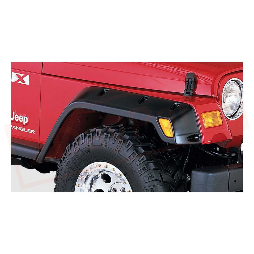 Image Bushwacker Fender Flare Front fits 1997-06 Jeep Wrangler part in Fenders category