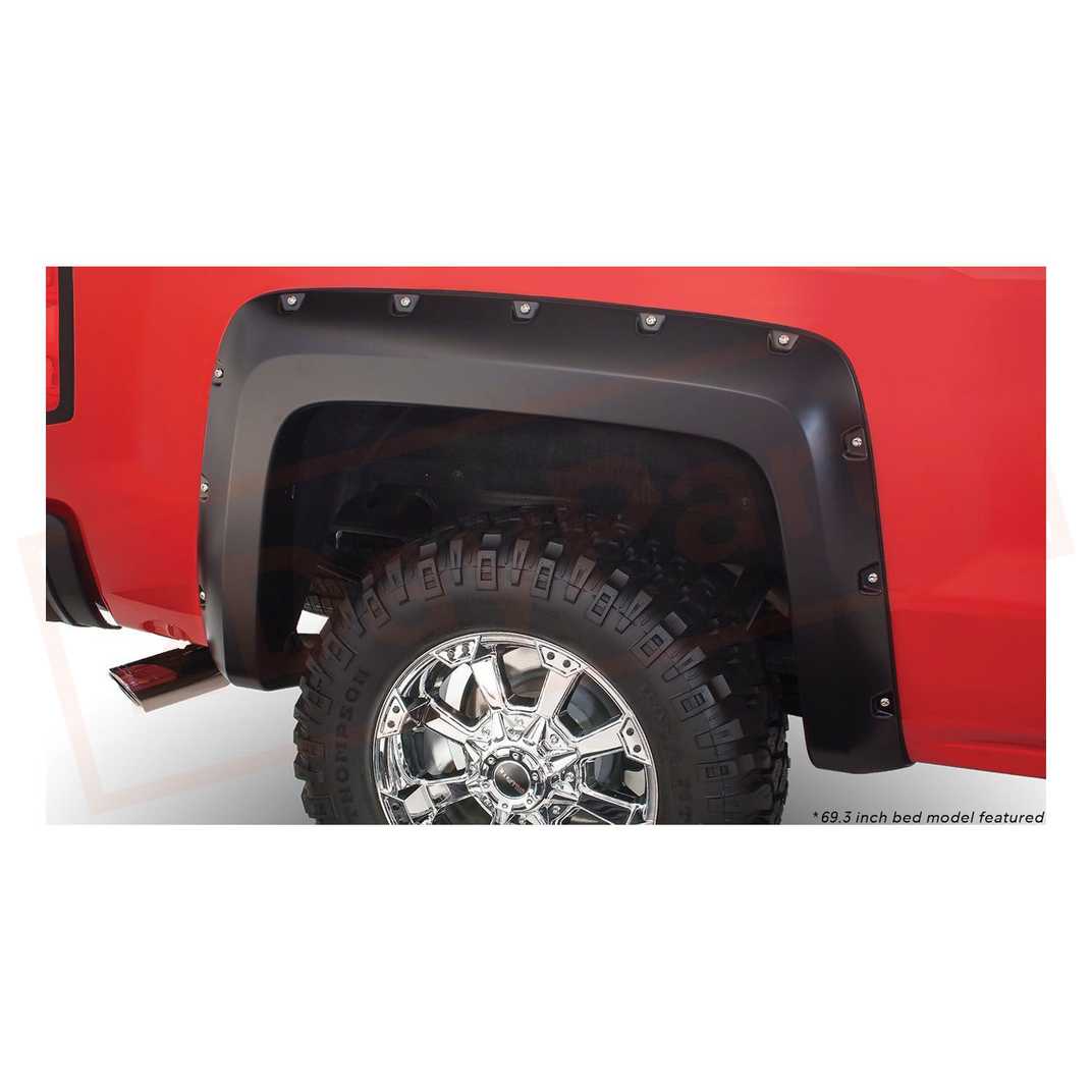 Image 1 Bushwacker Fender Flare Front fits 2007-13 Chevrolet Silverado 1500 part in Fenders category