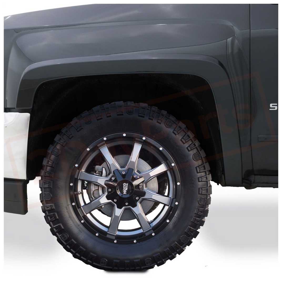 Image 1 Bushwacker Fender Flare Front fits 2017-19 Chevrolet Silverado 2500 HD part in Fenders category