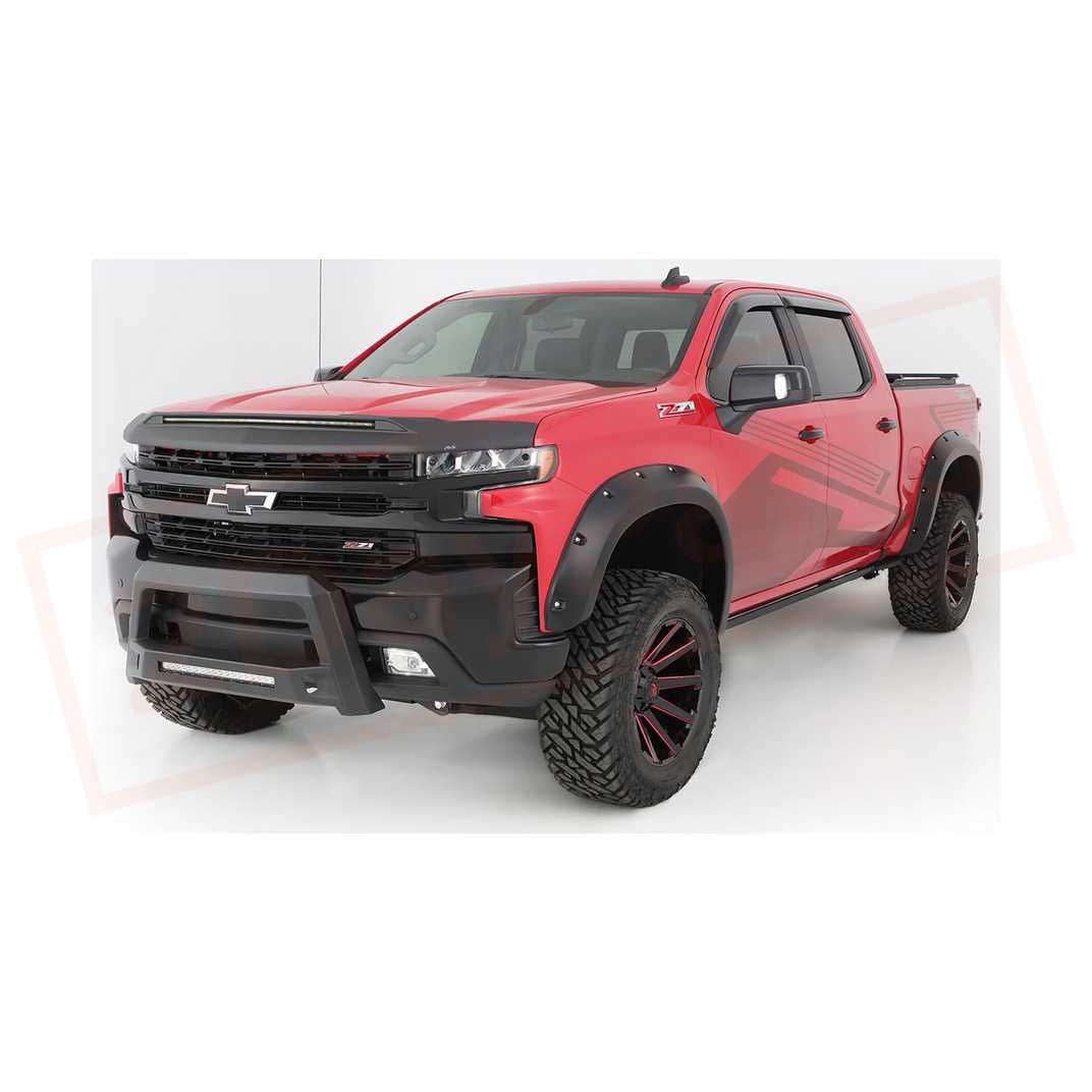 Image Bushwacker Fender Flare Front fits Chevrolet Silverado 1500 2019-2020 part in Fenders category