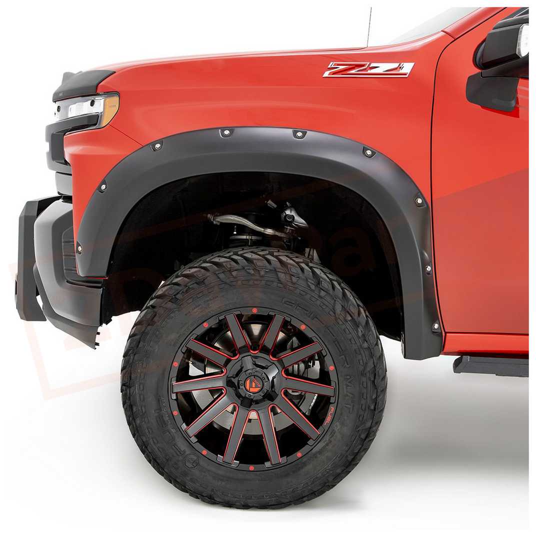 Image 1 Bushwacker Fender Flare Front fits Chevrolet Silverado 1500 2019-2020 part in Fenders category