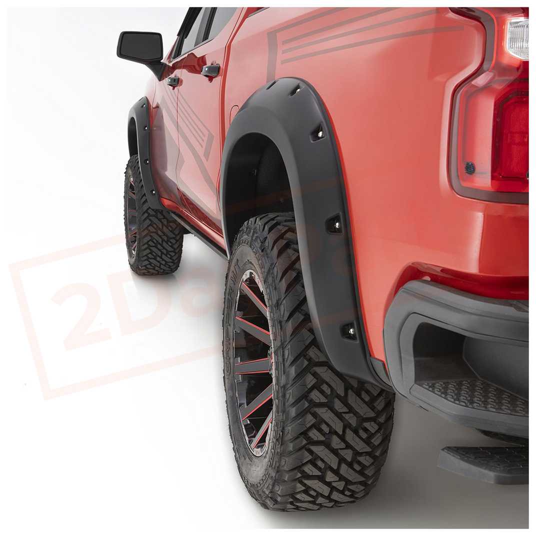 Image 2 Bushwacker Fender Flare Front fits Chevrolet Silverado 1500 2019-2020 part in Fenders category