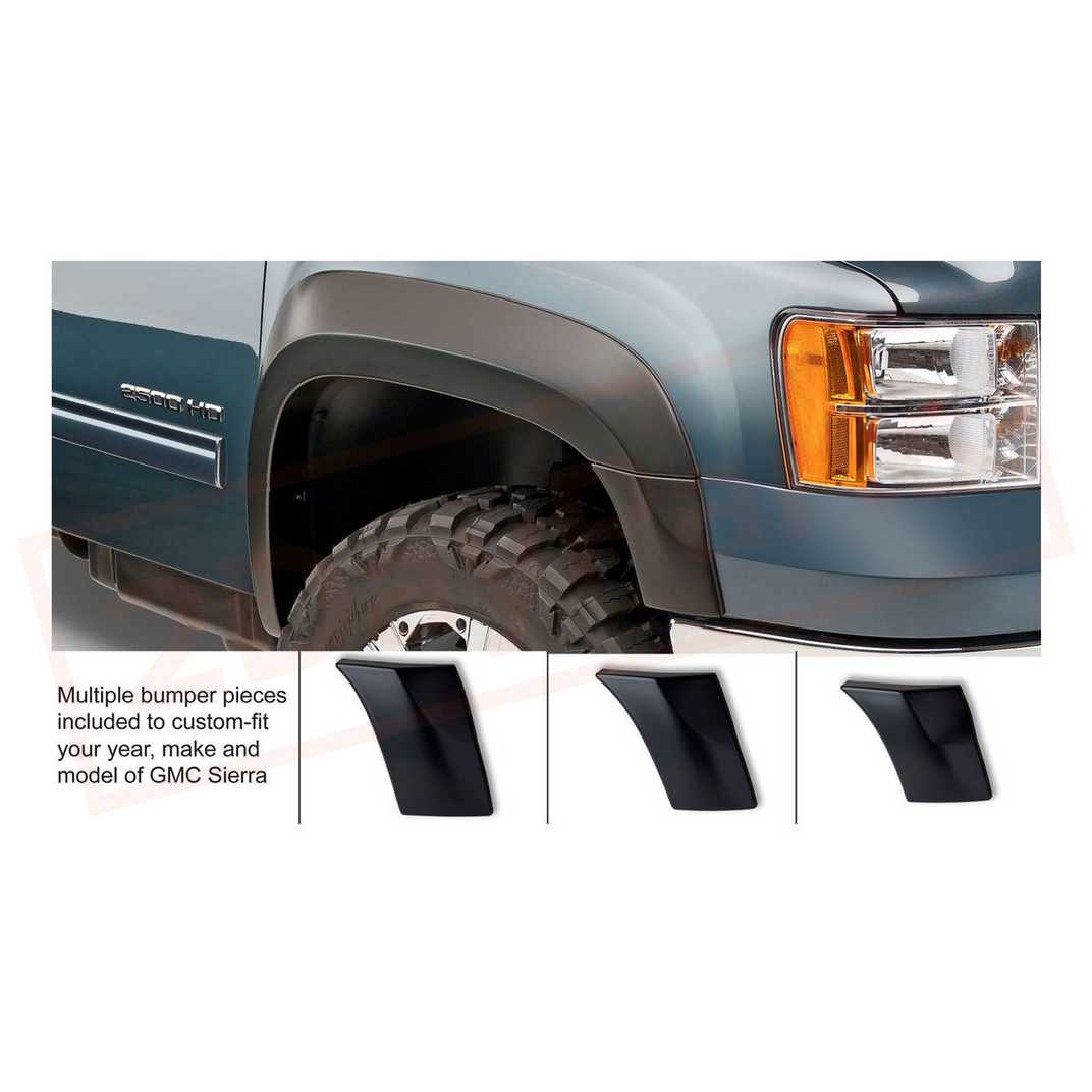 Image Bushwacker Fender Flare Front fits GMC Sierra 1500 2007-2013 part in Fenders category