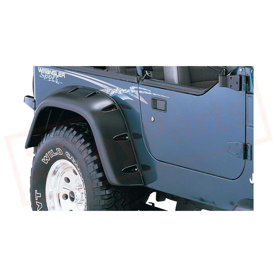 Image 1 Bushwacker Fender Flare Front fits Jeep Wrangler 1987-1995 part in Fenders category