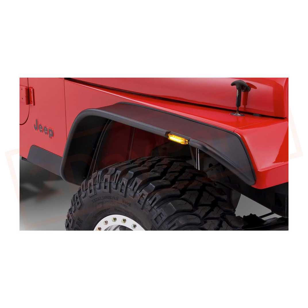 Image Bushwacker Fender Flare Front fits Jeep Wrangler 1987-95 part in Fenders category