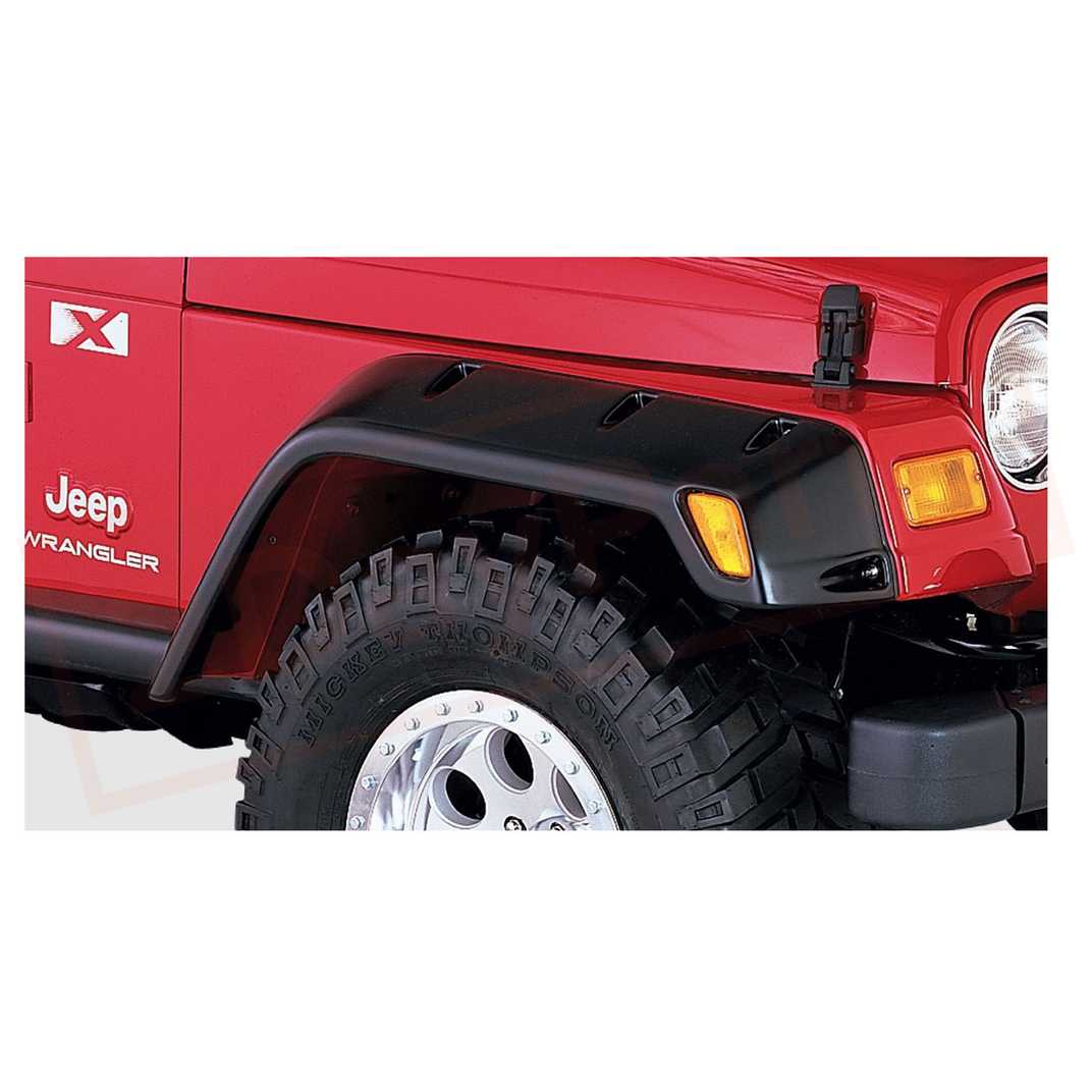 Image Bushwacker Fender Flare Front fits Jeep Wrangler 1997-06 part in Fenders category