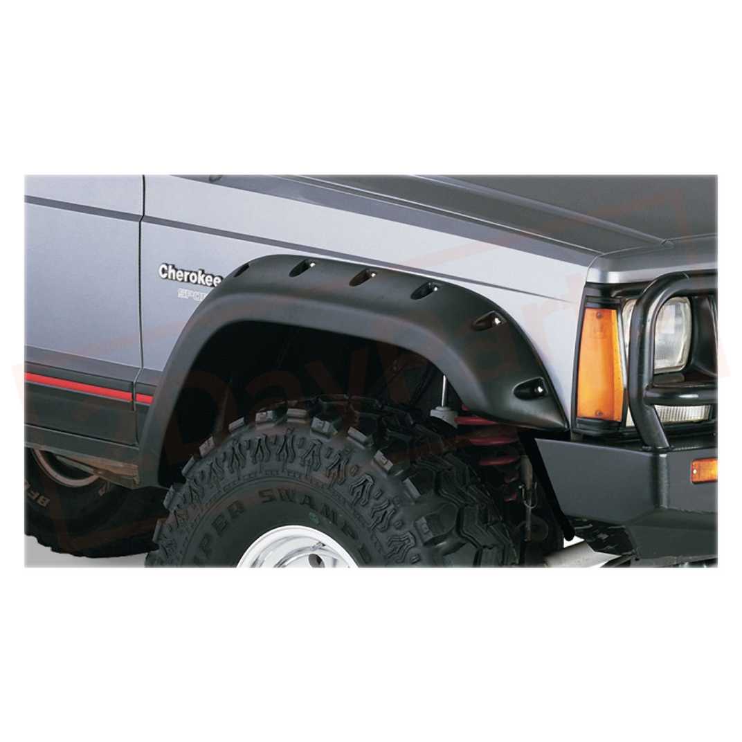 Image Bushwacker Fender Flare Front for Jeep Cherokee 1984-01 part in Fenders category