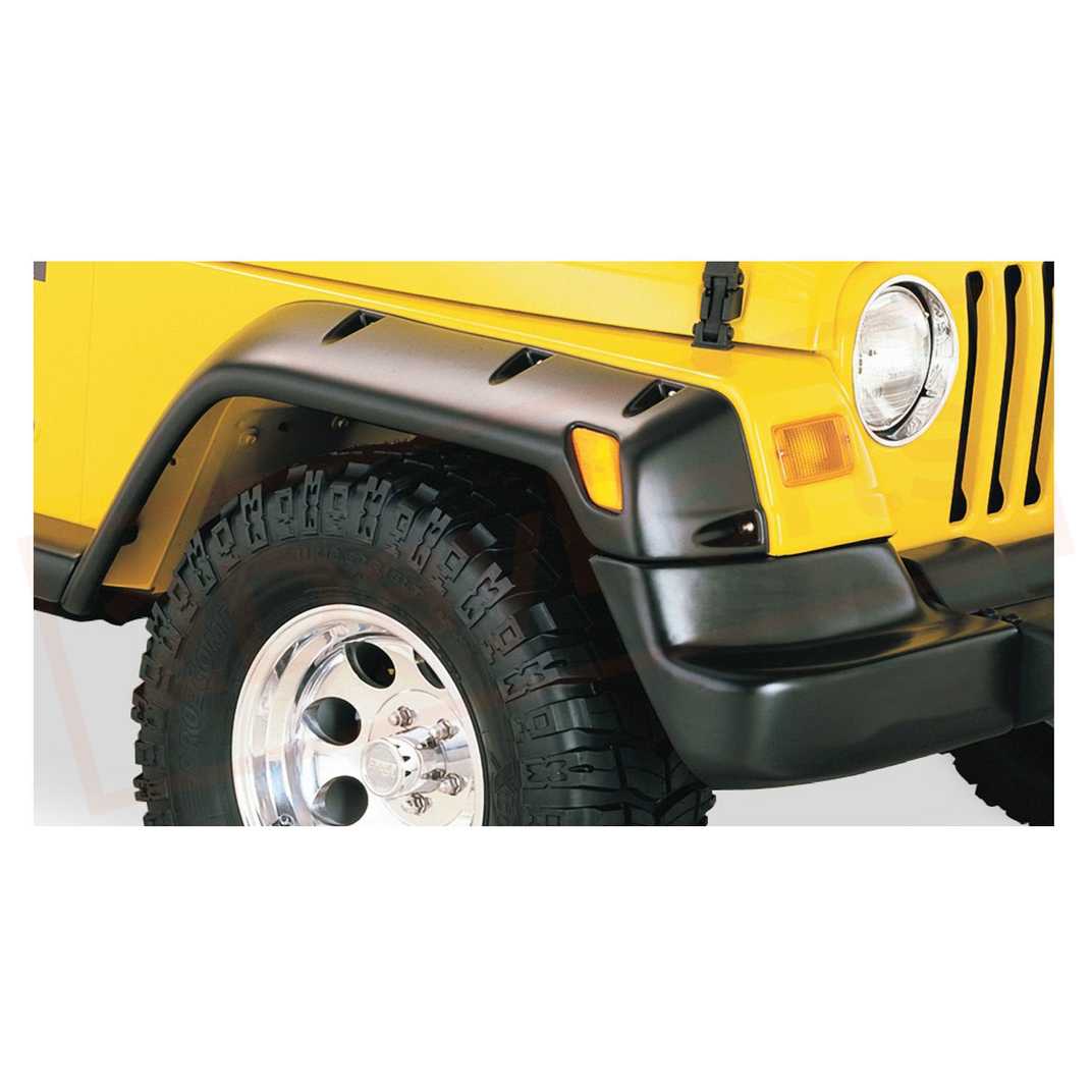 Image Bushwacker Fender Flare Front for Jeep Wrangler 1997-06 part in Fenders category