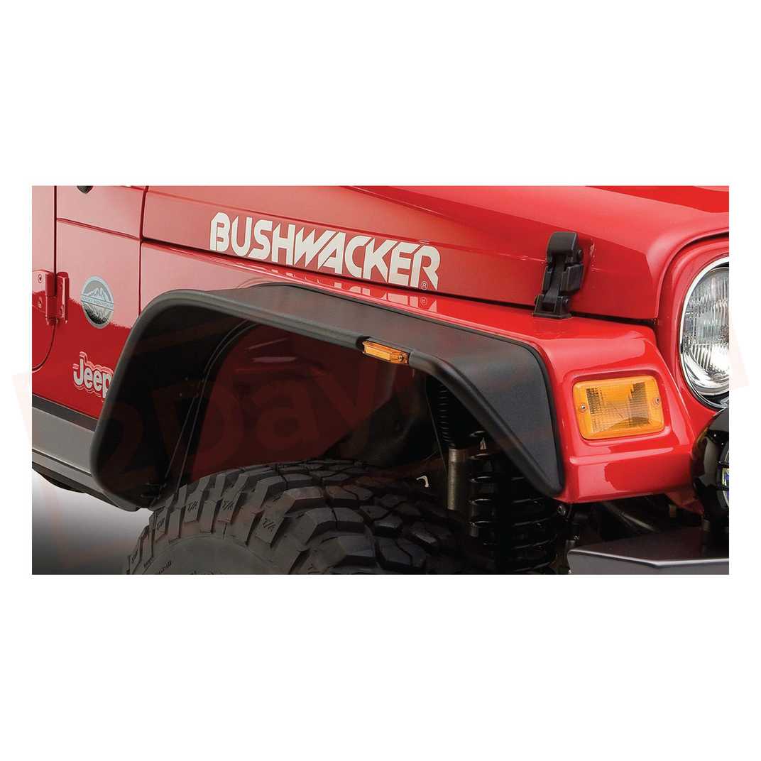 Image Bushwacker Fender Flare Front for Jeep Wrangler 1997-2006 part in Fenders category