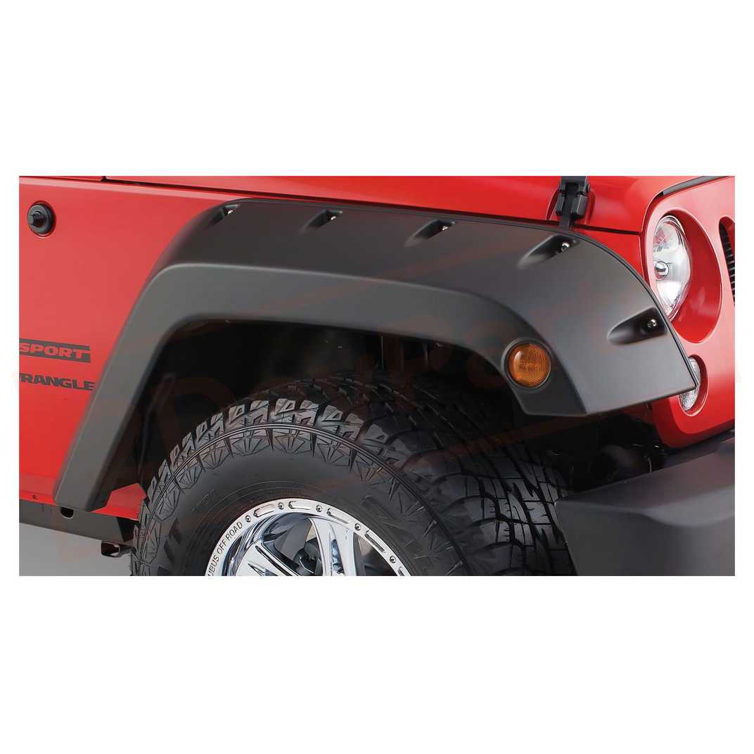 Image Bushwacker Fender Flare Front for Jeep Wrangler 2007-17 part in Fenders category