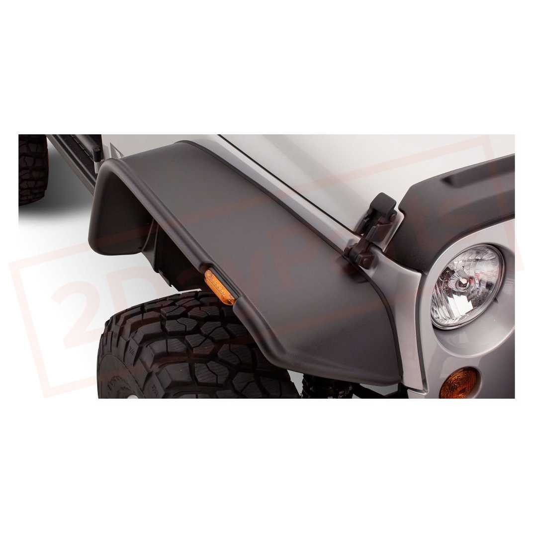 Image Bushwacker Fender Flare Front for Jeep Wrangler 2007-2017 part in Fenders category