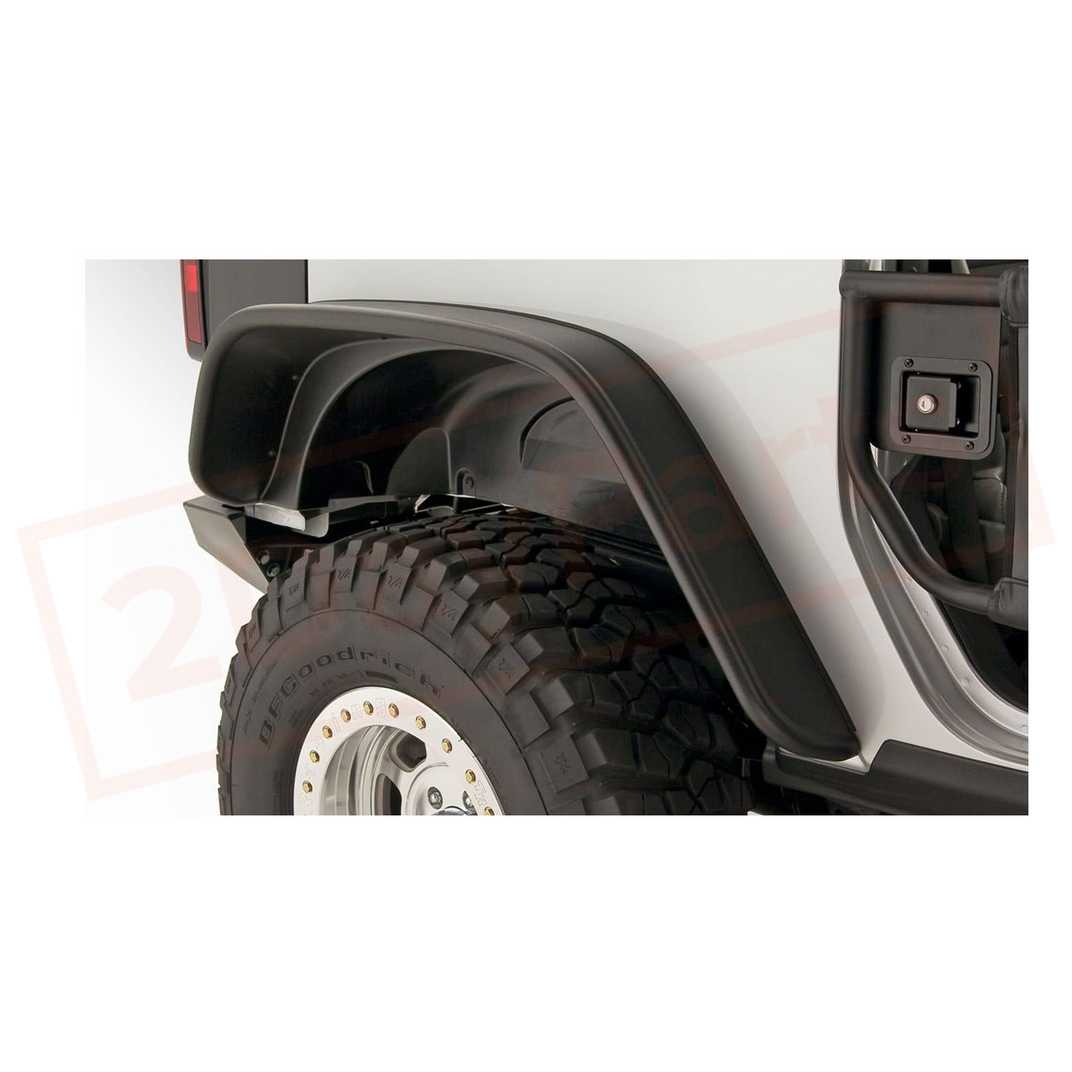 Image 2 Bushwacker Fender Flare Front for Jeep Wrangler 2007-2017 part in Fenders category