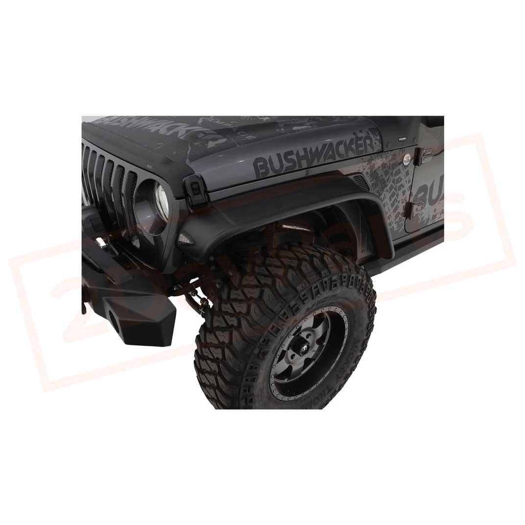 Image Bushwacker Fender Flare Front for Jeep Wrangler 2018-2019 part in Fenders category