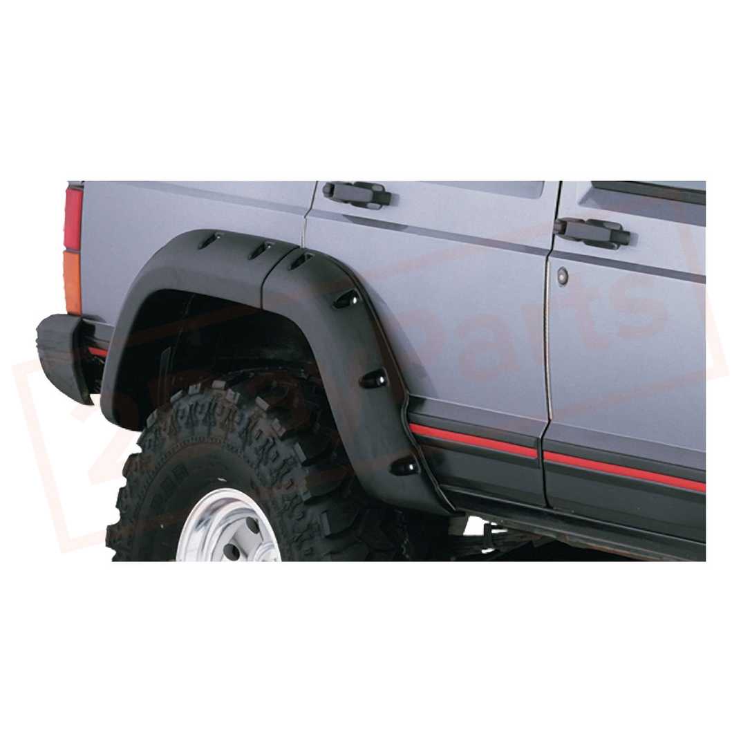 Image Bushwacker Fender Flare Rear fits Jeep Cherokee 1984-2001 part in Fenders category