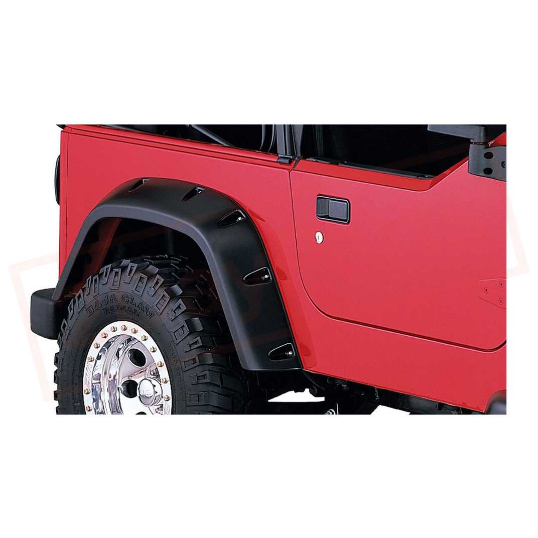 Image Bushwacker Fender Flare Rear fits Jeep Wrangler 1997-2006 part in Fenders category