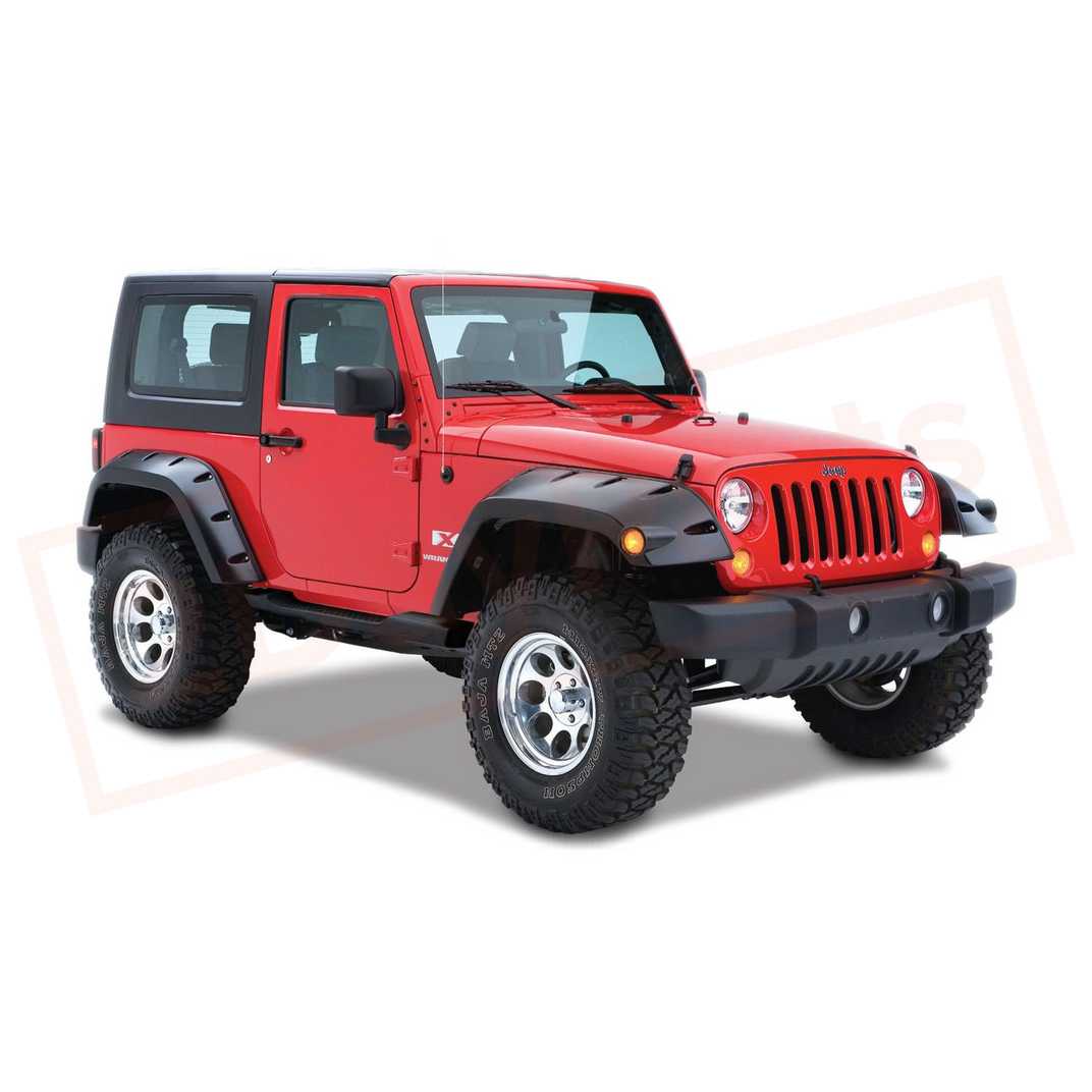 Image Bushwacker Fender Flare Rear for 2018-18 Jeep Wrangler JK part in Fenders category