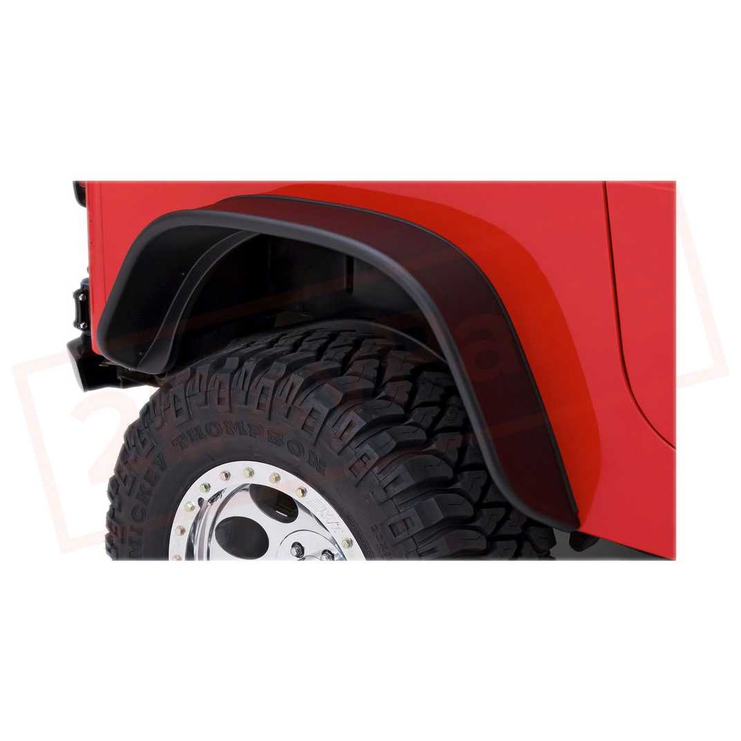 Image Bushwacker Fender Flare Rear for Jeep Wrangler 1987-1995 part in Fenders category