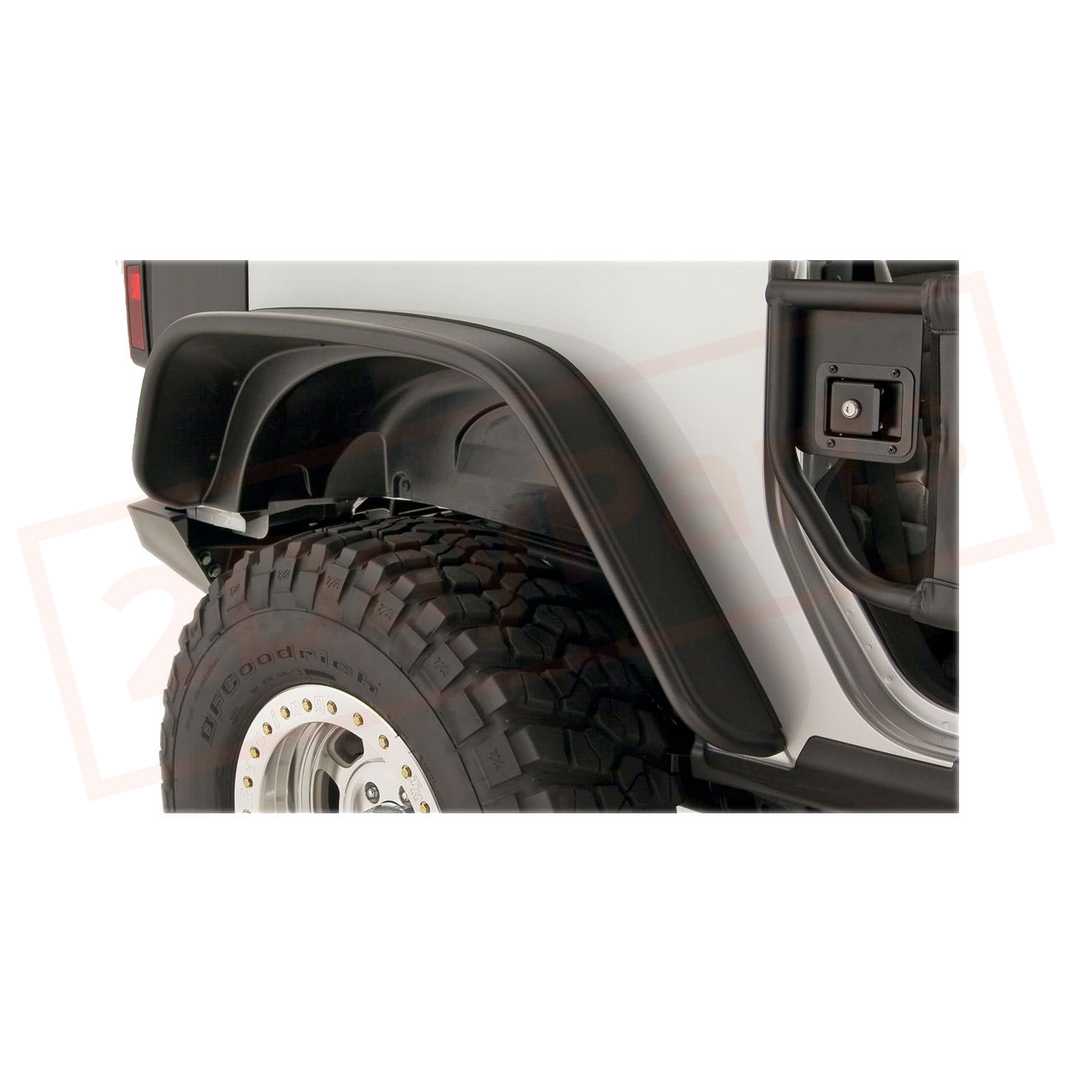 Image Bushwacker Fender Flare Rear for Jeep Wrangler JK 2018-18 part in Fenders category