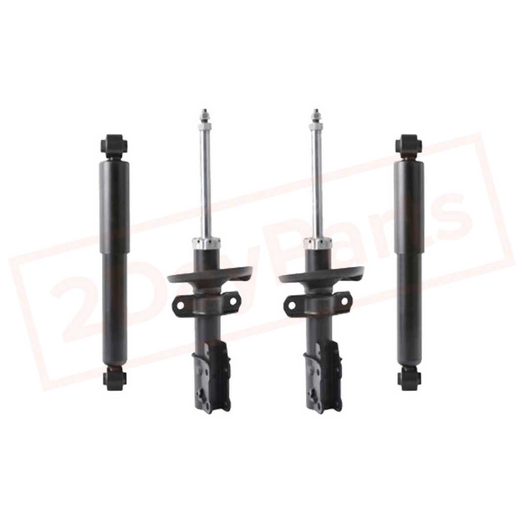 Image Kit of 4 BerkTech Front & Rear shocks fits Chevrolet Cobalt 2005-2010 part in Shocks & Struts category