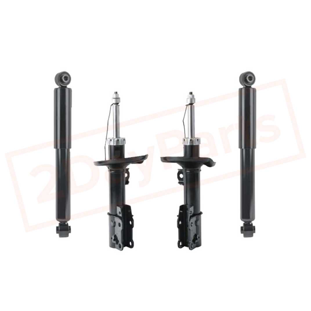 Image Kit of 4 BerkTech Front & Rear shocks for Chevrolet Malibu 2004-2007 part in Shocks & Struts category