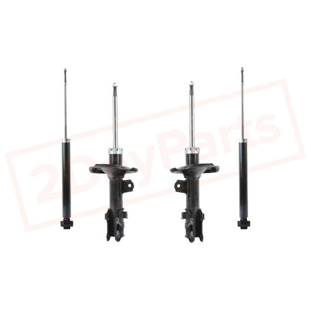 Image Kit of 4 BerkTech Front & Rear shocks for Kia Rio 2006-2011 part in Shocks & Struts category