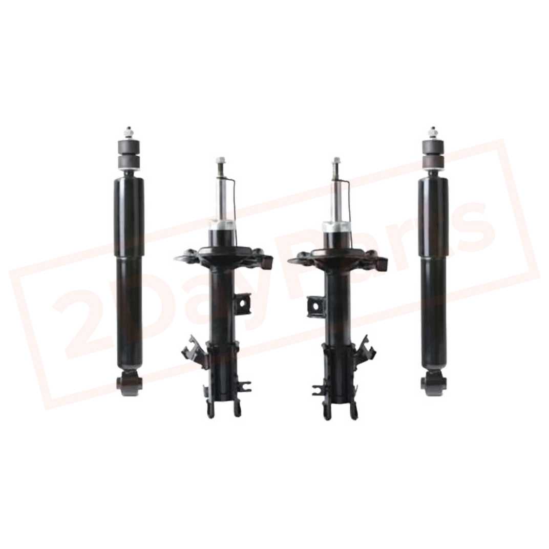 Image Kit of 4 BerkTech Front & Rear shocks for Nissan Quest 04-09 part in Shocks & Struts category