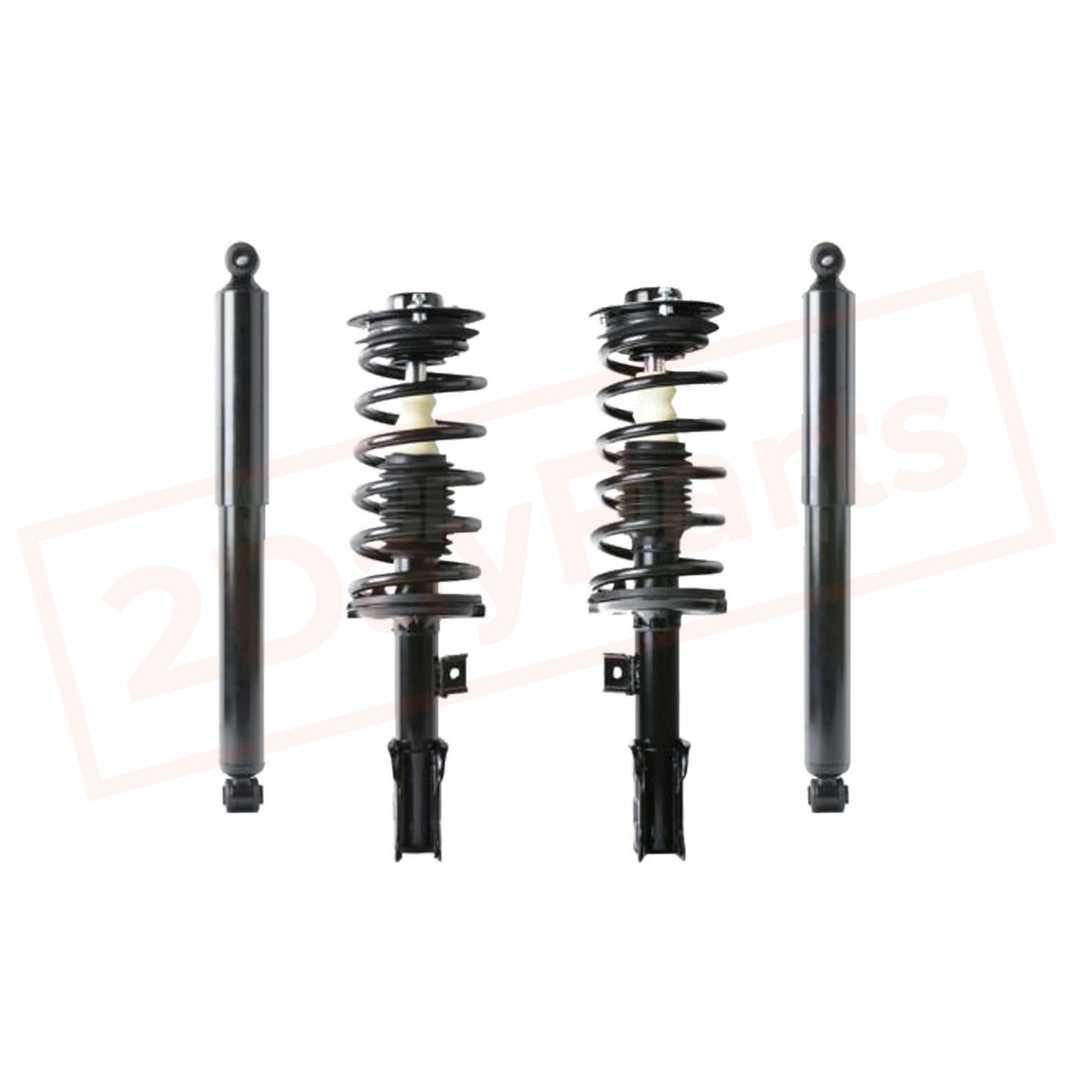 Image Kit of 4 BerkTech Front struts & Rear shocks for Chevrolet Equinox 2007-2009 part in Shocks & Struts category