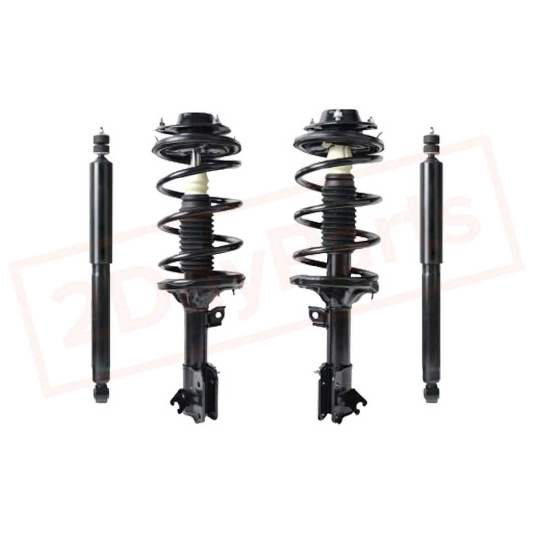 Image Kit of 4 BerkTech Front struts & Rear shocks for Hyundai Santa 2003-2006 part in Shocks & Struts category