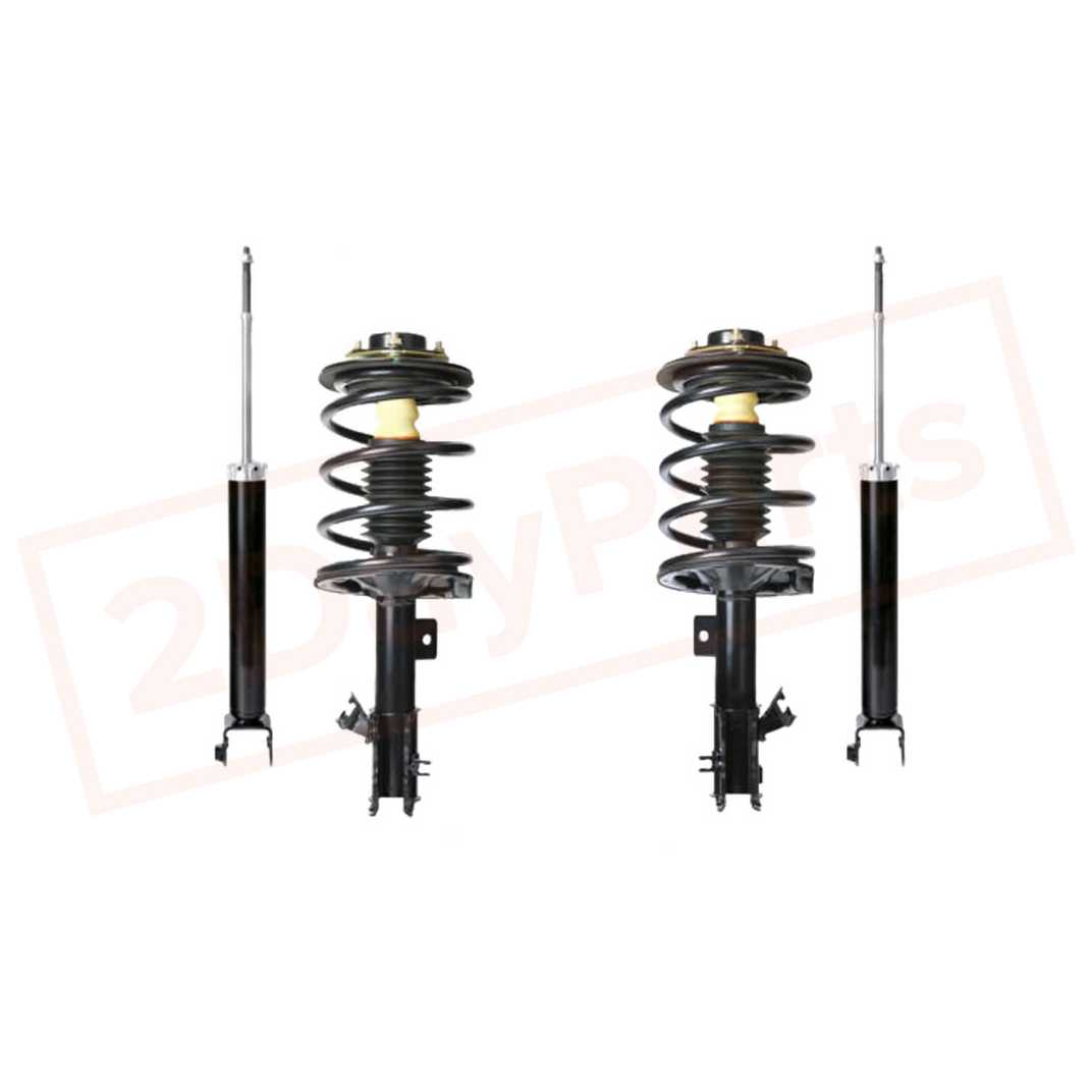 Image Kit of 4 BerkTech Front struts & Rear shocks for Nissan Altima 02-06 part in Shocks & Struts category