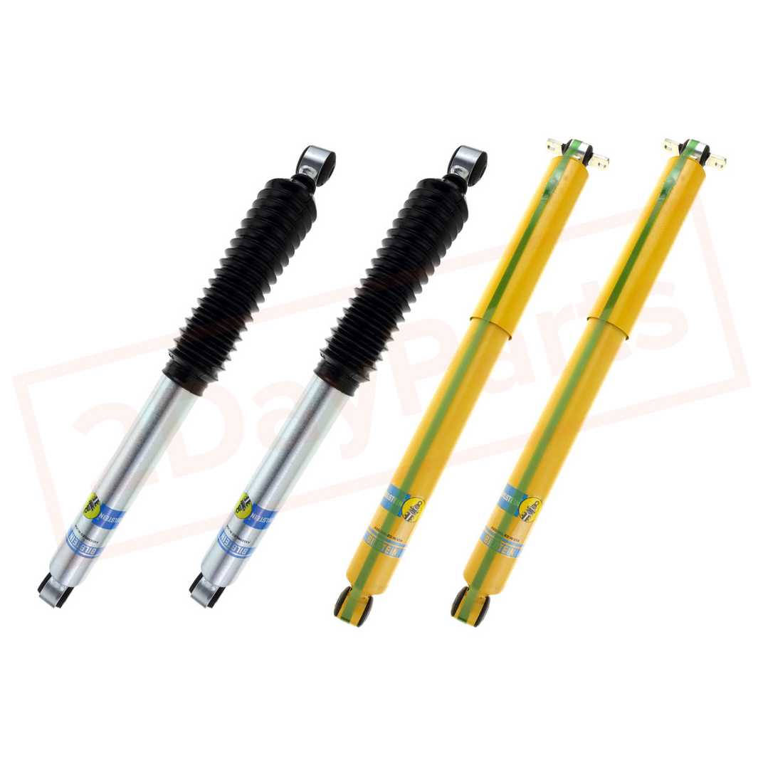 Image Kit 4 Bilstein B8 5100 0-2.5" Front & 0-1" Rear lift shocks for FORD Excursion 4WD 00-05 part in Shocks & Struts category