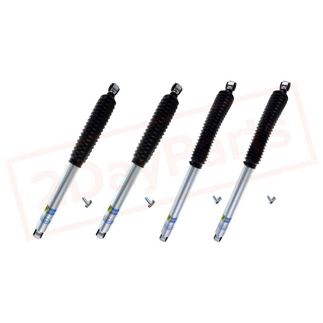 Image Kit 4 BILSTEIN 4" Lift Front & Rear 5100 Shocks for Ford F-250 4WD 1987-1996 part in Shocks & Struts category