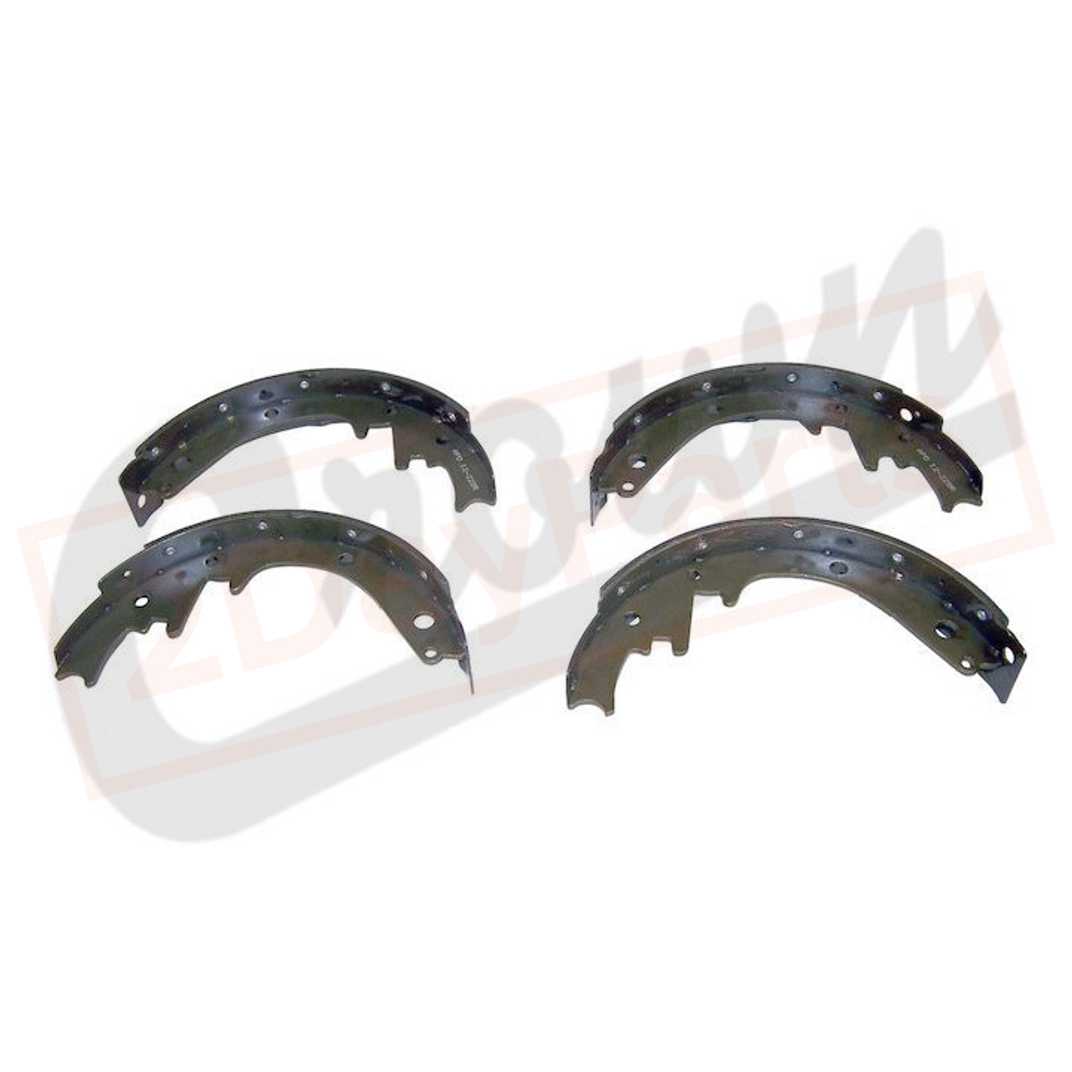 Image Crown Automotive Brake Shoe & Lining Set Rear for Jeep CJ5 1969-1978 part in Brakes & Brake Parts category
