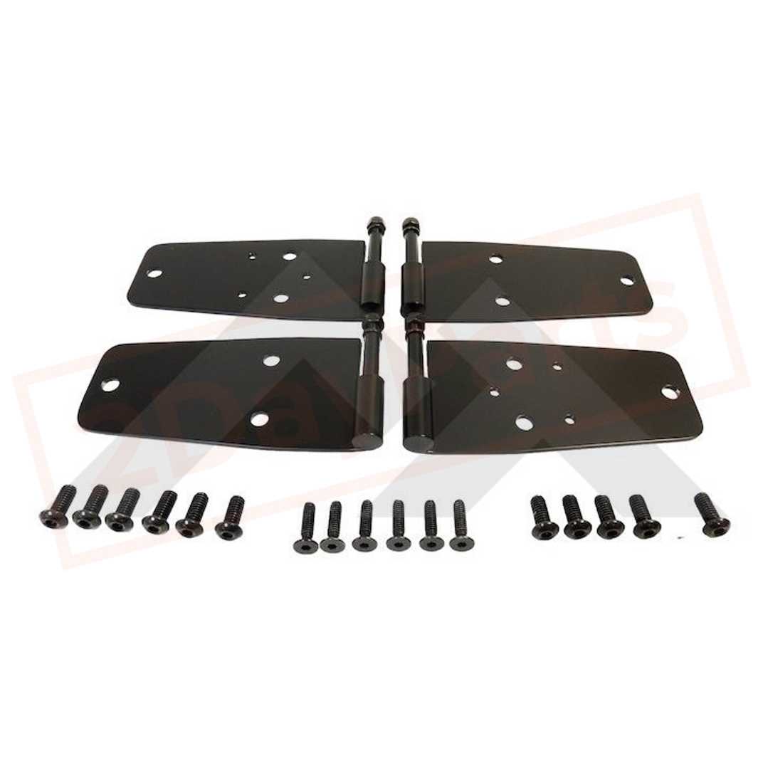 Image Crown Automotive Door Hinge Set Front, L&R, Upper & Lower for Jeep Wrangler 1987-1993 part in Exterior category