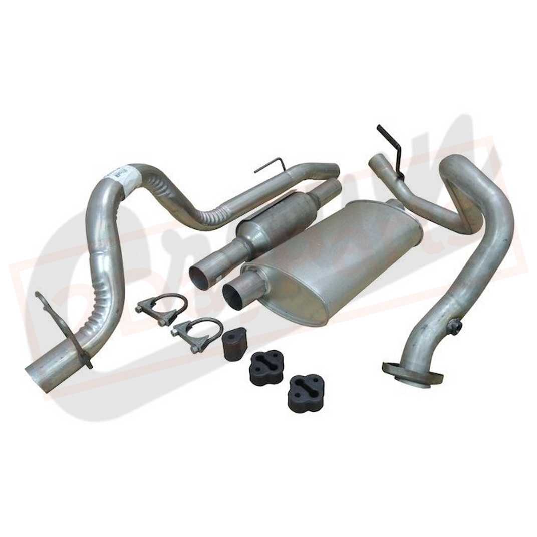 Image Crown Automotive Exhaust Kit Front & Rear for Jeep Wrangler 1993-1995 part in Engines & Components category