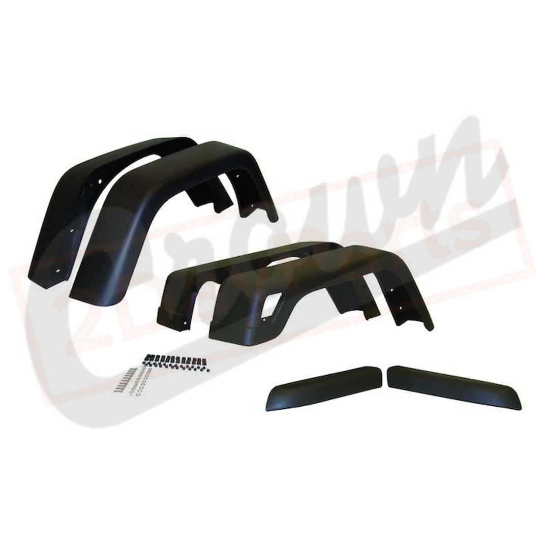 Image Crown Automotive Fender Flare Kit Front and Rear fits Jeep TJ 1997-2006 part in Exterior category