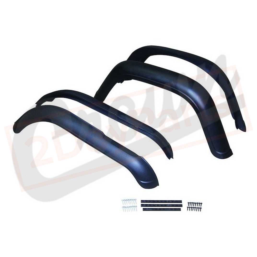 Image Crown Automotive Fender Flare Kit Front and Rear for Jeep Scrambler 1981-1985 part in Exterior category