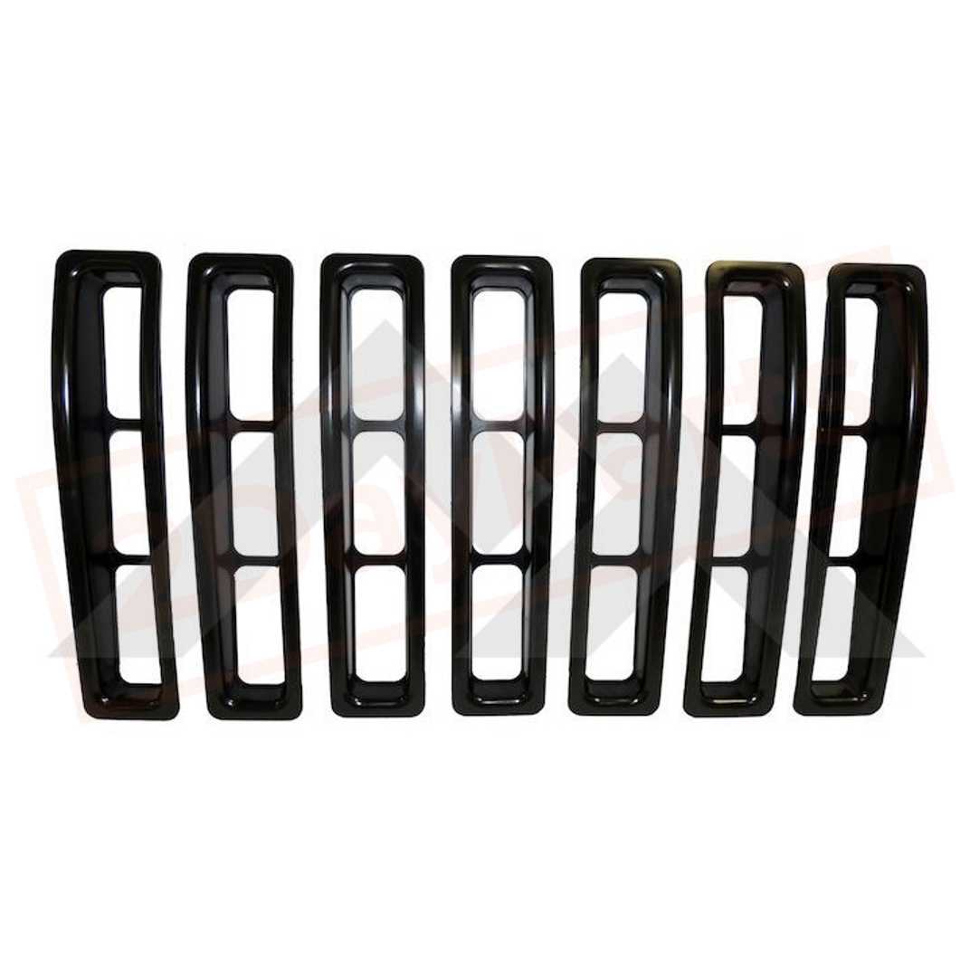 Image Crown Automotive Grille Inserts Front fits Jeep Wrangler 1997-2006 part in Exterior category