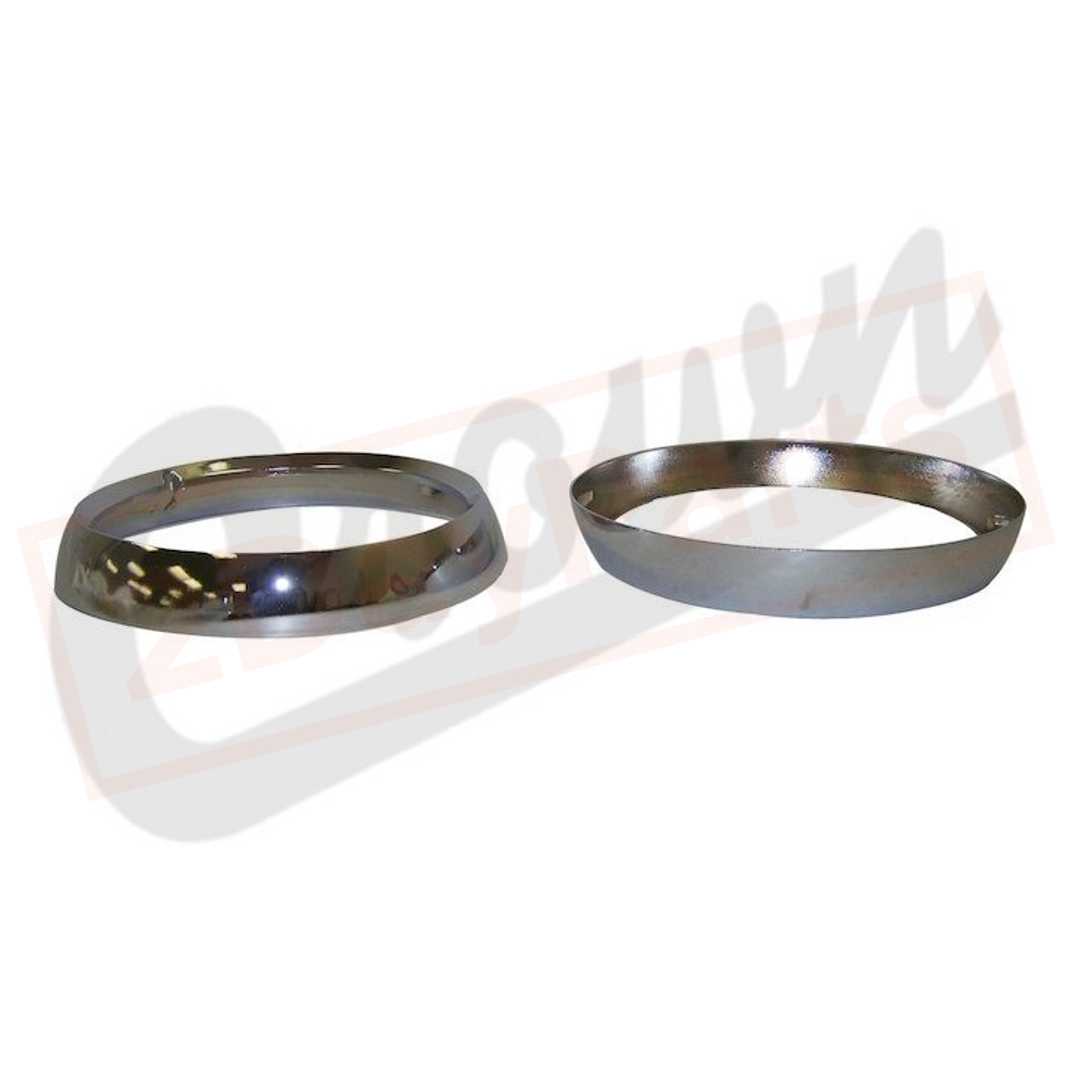 Image Crown Automotive Headlamp Bezel Set Front, Left & Right for Jeep CJ5 1972-1983 part in Lighting & Lamps category
