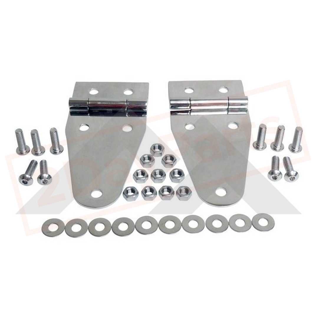 Image Crown Automotive Hood Hinge Set Left & Right fits Jeep CJ-7 1976-1986 part in Exterior category