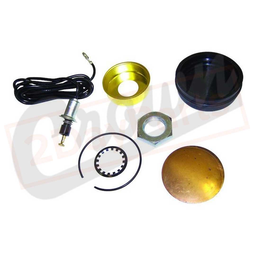 Image Crown Automotive Horn Button Kit for Jeep CJ3 1963-1966 part in All Products category