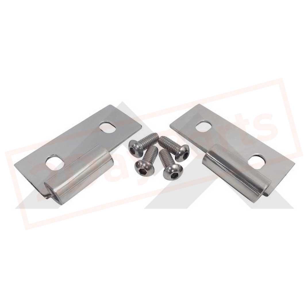 Image Crown Automotive Lower Door Hinge Brackets Front, L&R, Lower for Jeep CJ-7 1976-1986 part in Exterior category