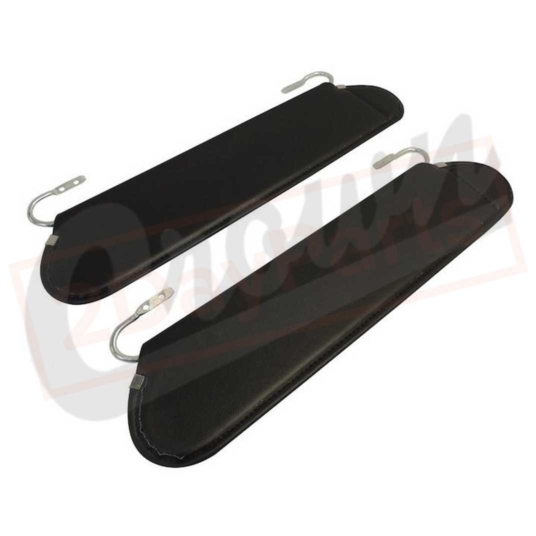 Image Crown Automotive Sun Visor Set Front, Left and Right for Jeep CJ-5 72-83 part in Interior category