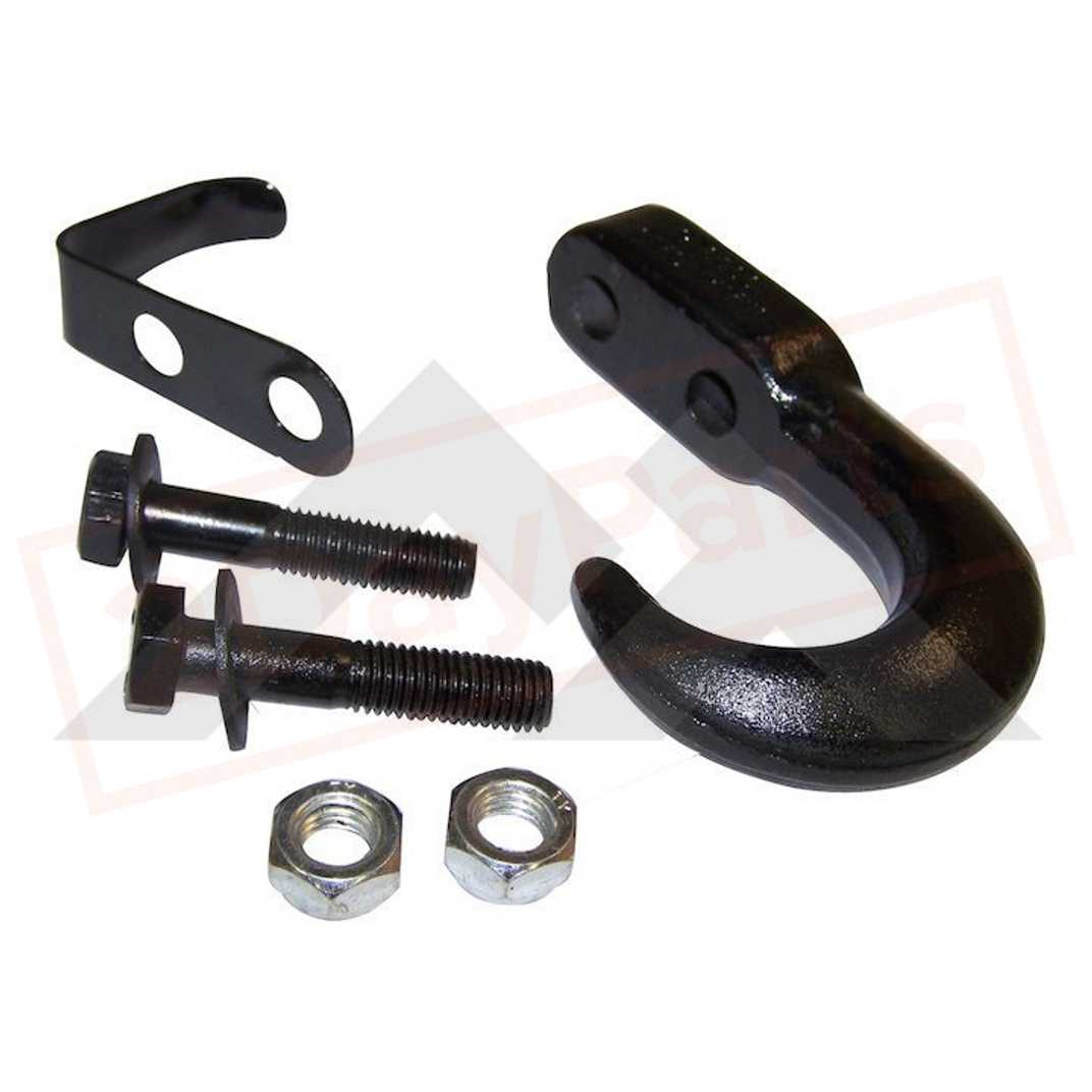 Image Crown Automotive Tow Hook Kit Rear fits Jeep CJ-7 1976-1986 part in Exterior category