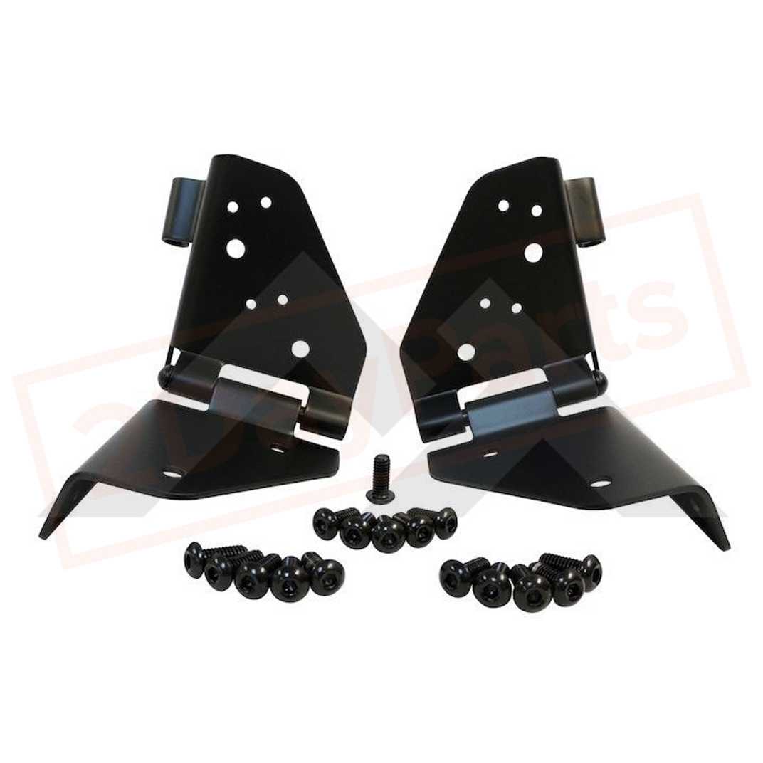 Image Crown Automotive Windshield Hinge Kit Left & Right for Jeep CJ-5 1976-1983 part in Exterior category