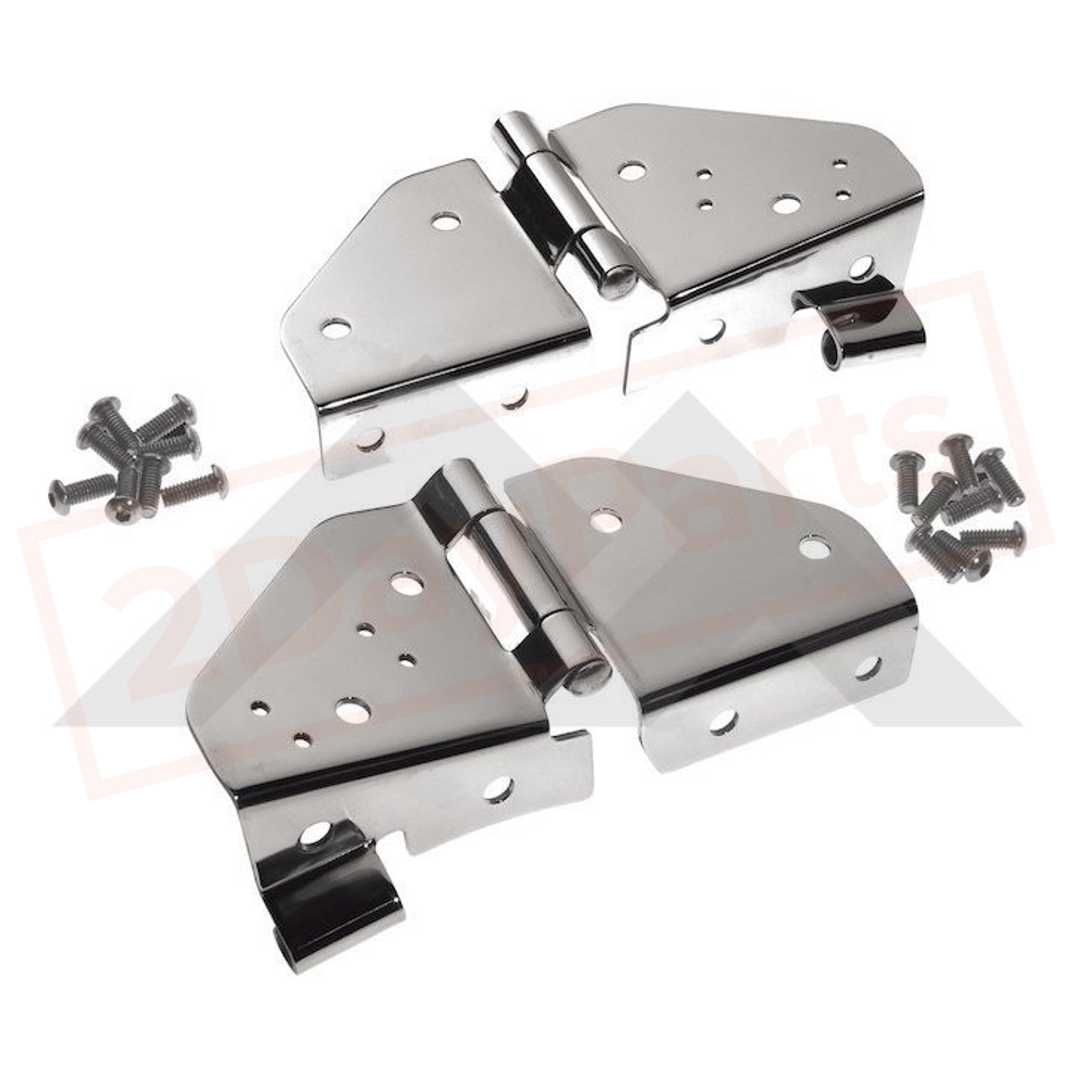 Image Crown Automotive Windshield Hinges Front, Left & Right for Jeep CJ-5 1976-1983 part in Exterior category