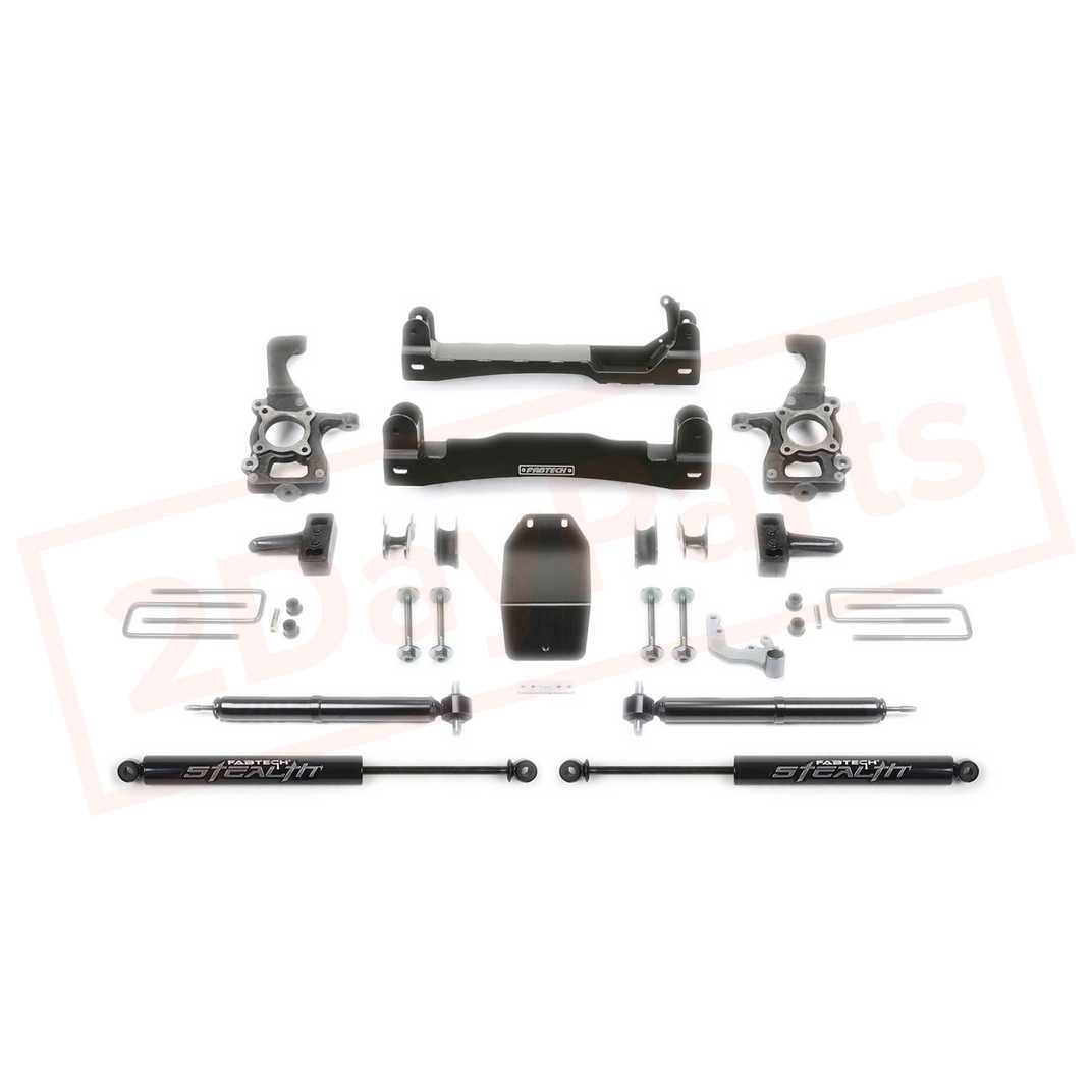 Image FABTECH 0-6" Basic System w/Rear Stealth Shocks for Ford F150 4WD 2015-17 part in Lift Kits & Parts category